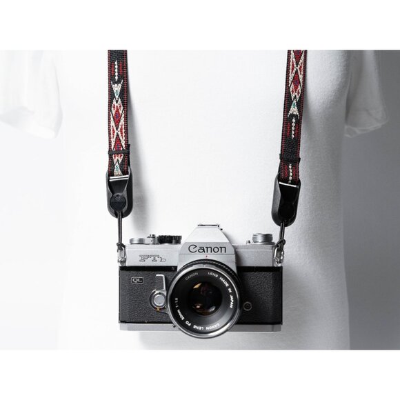 Camera Strap 40" Desert Black & Red Southwest Peak Design Anchors Handcrafted - Picture 9 of 11